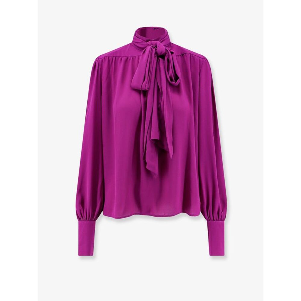 Actualee Women Satin Shirt With Padded Shoulders